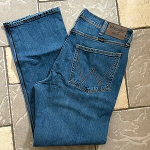 New Wrangler Men’s Blue regular fit Jeans